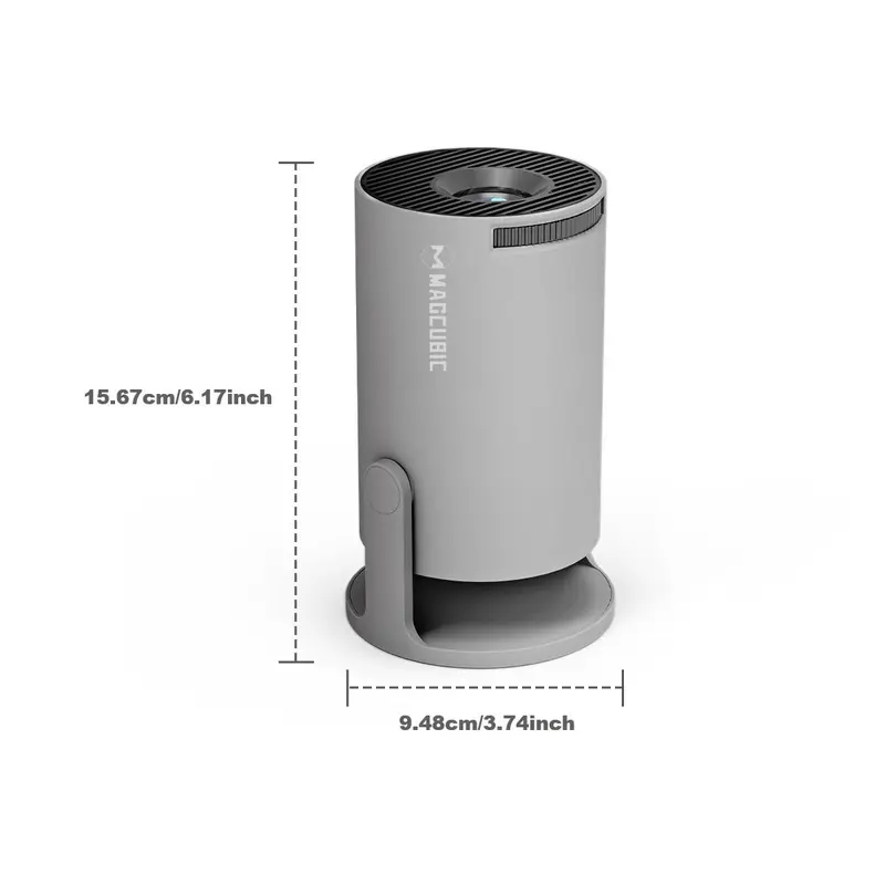 HY300Pro Portable Projector, Android 14, WiFi6, BT5.4, 1080P Home Outdoor Movie Projector