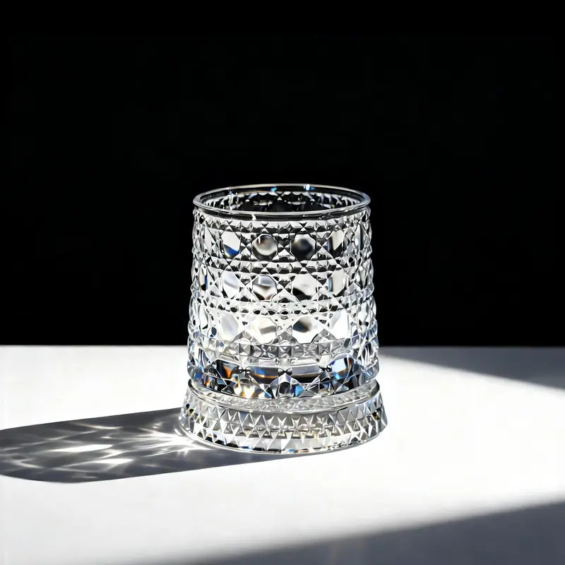 Luxury 360° Spinning Crystal Glass Star-Cut Whiskey Wine Cup