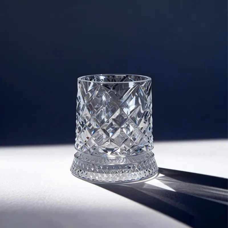 Luxury 360° Spinning Crystal Glass Star-Cut Whiskey Wine Cup