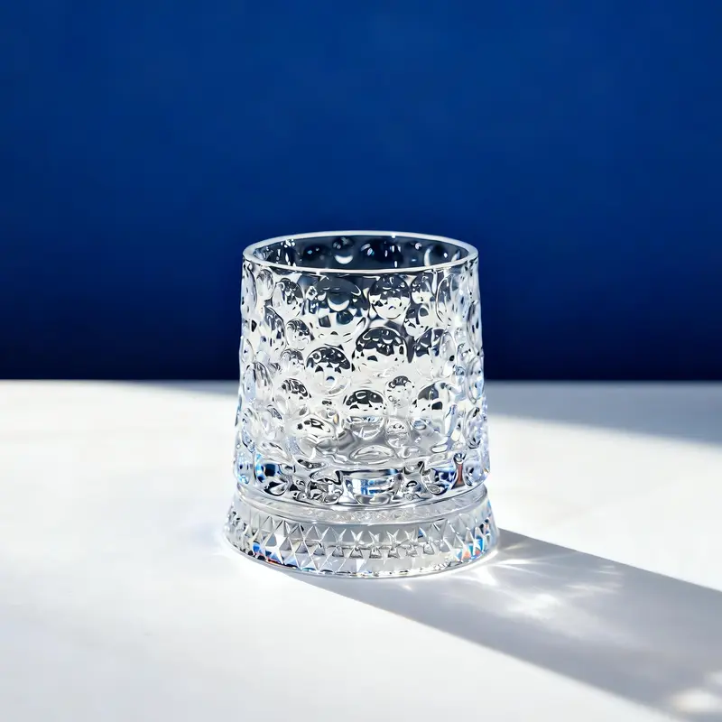 Luxury 360° Spinning Crystal Glass Star-Cut Whiskey Wine Cup