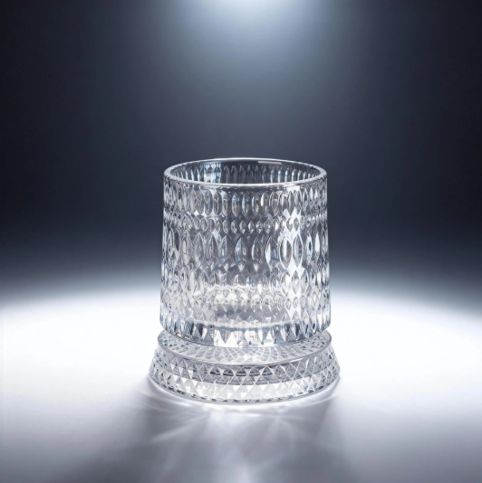 Luxury 360° Spinning Crystal Glass Star-Cut Whiskey Wine Cup