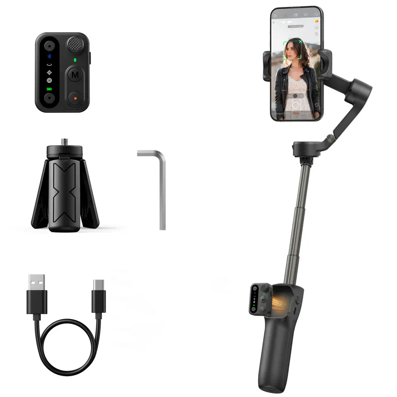 Portable Foldable Three-Axis Smartphone Gimbal