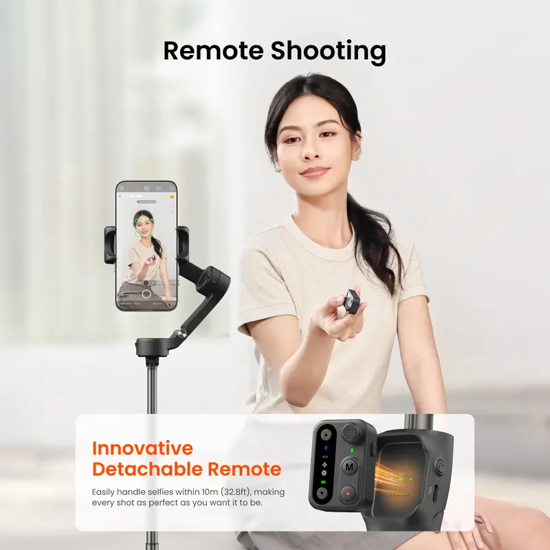 Portable Foldable Three-Axis Smartphone Gimbal